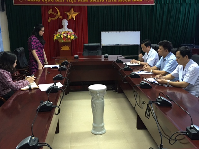 Assoc. Prof. Dr. Tran Thi Giang Huong had a working session in Thanh Hoa provinc